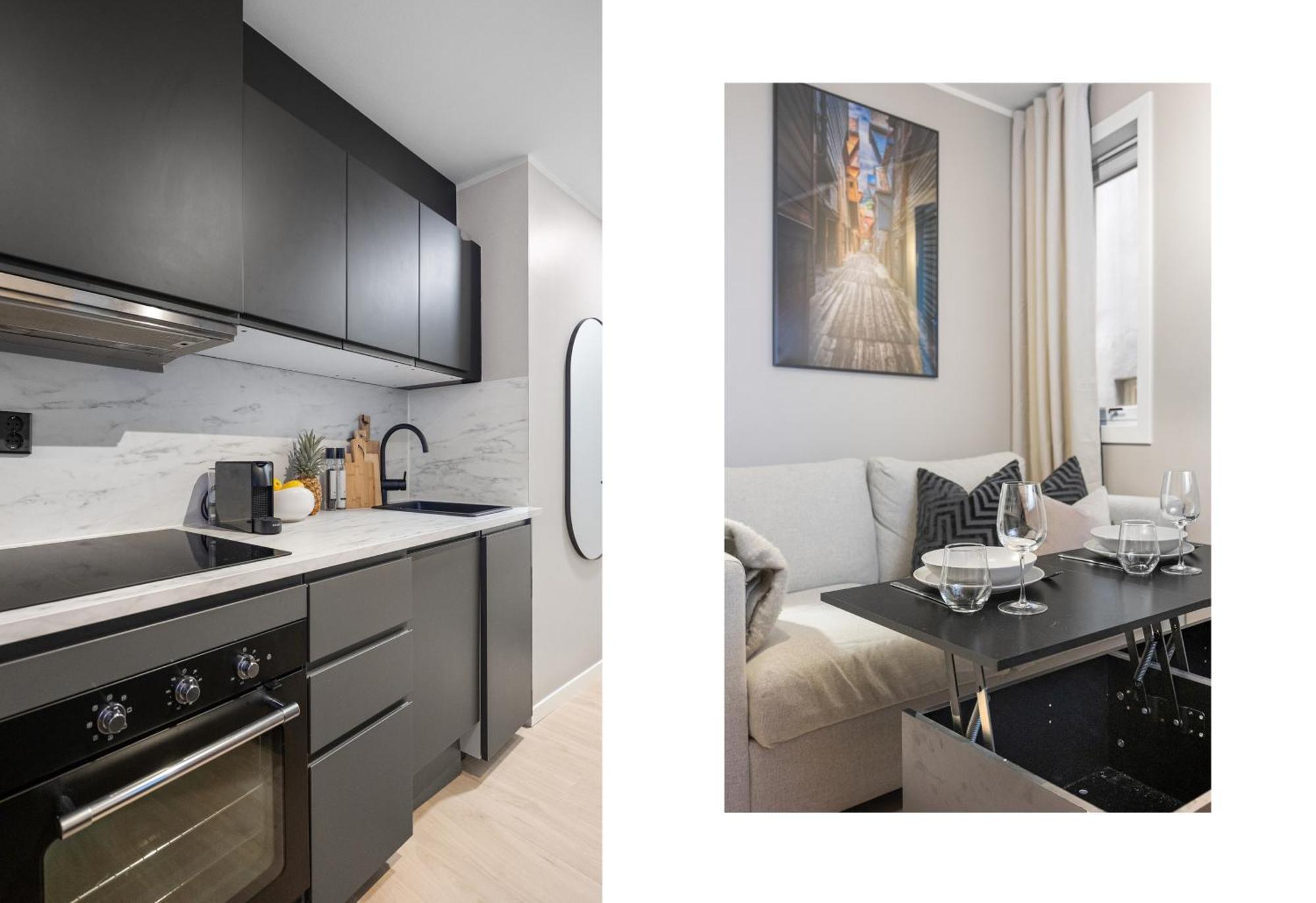 Appartement King Bed - Behind Bryggen - Renovated Des 23 Bergen